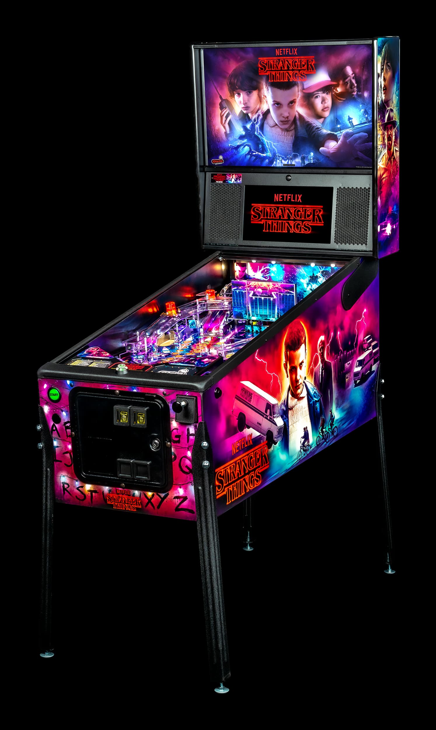 Left Facing Stranger Things Pro Pinball