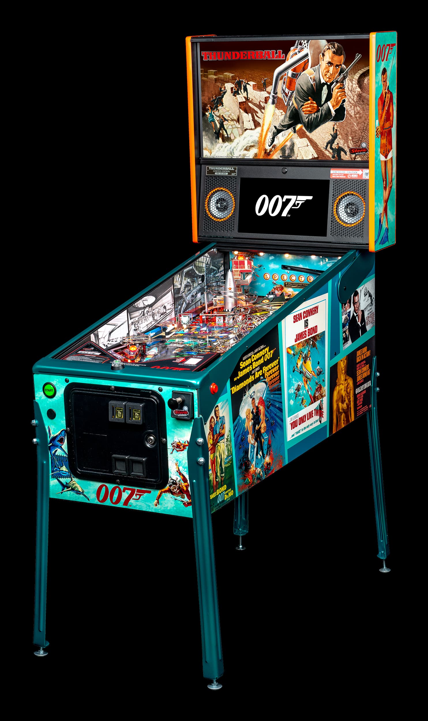 Left Facing James Bond 007 Limited Edition Pinball